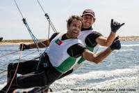 Los portugueses Lima y Costa líderes en el Europeo 49er en Porto 