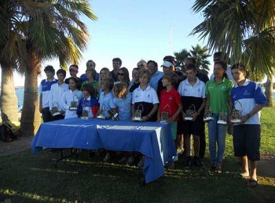 Magnífico arranque de temporada de la flota de Optimist del RCR de Alicante