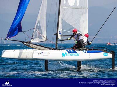 Martínez y Maslivets lucharán mañana por el bronce de Nacra 17 en la Copa del Mundo en Hyères