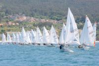 Portosín hace gala de su viento ofreciendo un espectacular arranque del Campeonato Gallego de ILCA