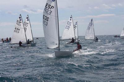 Sven Stadel, del RCN Denia, campeón de la Copa de España de la clase Europa, en el RCN Torrevieja