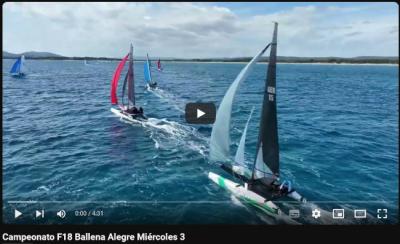 Vídeo Noticia: Campeonato F18 en La Ballena Alegre 2024. jornada 3