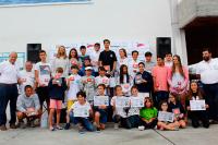 Yago Castro en optimist, vencedor  de la XVII semana náutica - V trofeo Coruña the Style Outlets