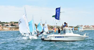 Zarpazo final de los gallegos Jacobo García y Antoni Ripoll en el Campeonato de España de 420