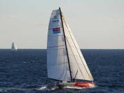 Skipper Chris Stanmore-Major a bordo del Spartan