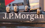 Ben Ainslie a bordo del J.P. Morgan BAR AC45