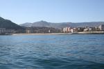 Playa de Brazomar y contradique de Castro Urdiales