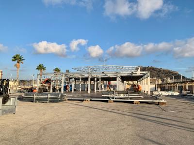 SPTD licita por 260.000 euros el suministro y montaje de las carpas para el Ocean Live Park de ‘Alicante Puerto de Salida 2027’