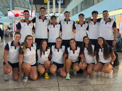 El equipo nacional de Beach Sprint, en el 1924 Pharoes Trophy - Oeiras