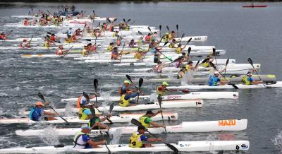 Copa de España Kayak mar en Vigo: Dominio total de Marlines Lanzarote