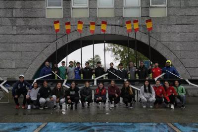 Castrelo do Miño acoge la concentración de la selección española de remo sub 19 