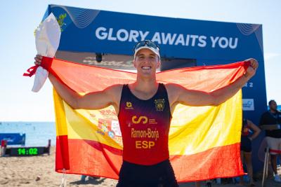 Corona mundial beach sprint para España