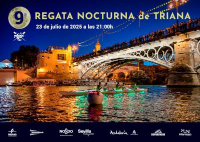 La IX Regata Nocturna de Triana, este miércoles en la Velá con 34 tripulaciones de seis clubes de Sevilla y Tarragona