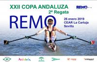 La segunda regata de la Copa de Andalucía de remo, este fin de semana en el CEAR de Sevilla con presencia local, gaditana, malagueña y almeriense
