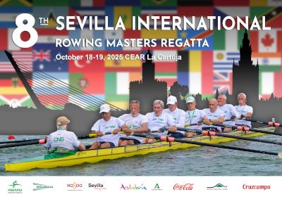 La VIII Sevilla International Rowing Masters Regatta reúne en La Cartuja a 700 deportistas de 13 países