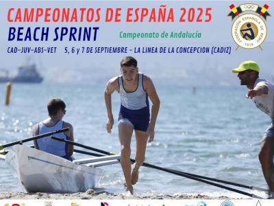 Los Campeonatos de España y Andalucía beach sprint, en La Línea de la Concepción