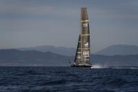 El AC75 del Orient Express Racing Team hace su primer vuelo