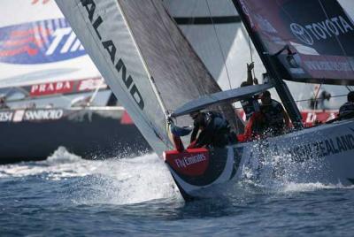 Los Kiwis vencedores de la Louis Vuitton Cup 2007