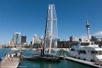 Botadura del primer AC 45 en Auckland 