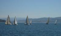 ANAUSKA IV del club náutico San Vicente do mar vencedor absoluto de la regata Club Náutico de Portonovo 