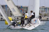 Las mejores tripulaciones disputan el I Match Race Femenino de A Coruña