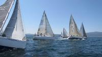 Primera manga de la XV edicion de la regata Elidente con triunfo de Corsario VI y Oral Group,Sara y Argos.