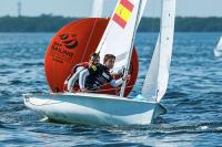 Bárbara Cornudella y Sara López del Proyecto Mujer y Deporte 470 Femenino la mejor actuación del primer día en Miami