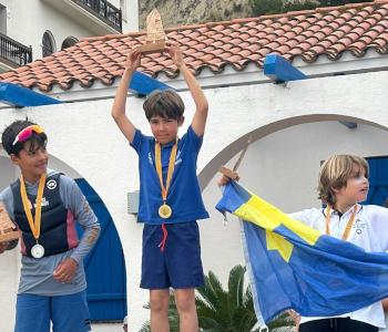 El regatista del Club Nàutic Cambrils Damià Galcerà se proclama Campeón de Cataluña de Optimist Sub 11 y Sub 13