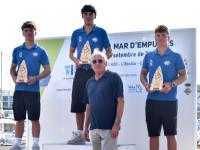 Los regatistas del Club Nàutic Cambrils Àlvar Vila, Félix Ramos e Iker Múgica acaparan el podio de Ilca 6 del XIV Trofeo Mar d'Empúries y Joan Fargas gana en Ilca 7