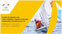 Rueda de prensa con Jordi Xammar y Marta Cardona, campeones europeos de 470